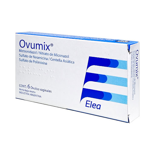OVUMIX METRONIDAZOL MICONAZOL CENTELLA ASIATICA OVULO X 6 
